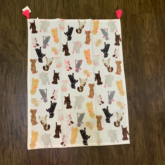 Anthropologie puppy love dish towel - Picture 2 of 10